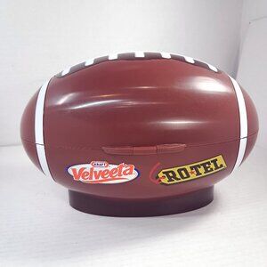 Ro-tel Velveeta Football Shaped Chip dip snack Serving Tray Rotel Party bowl